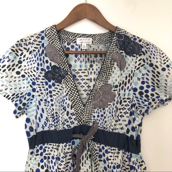 Max Studio Soft Boho Patterned S/S Dress - Picture 2 of 7